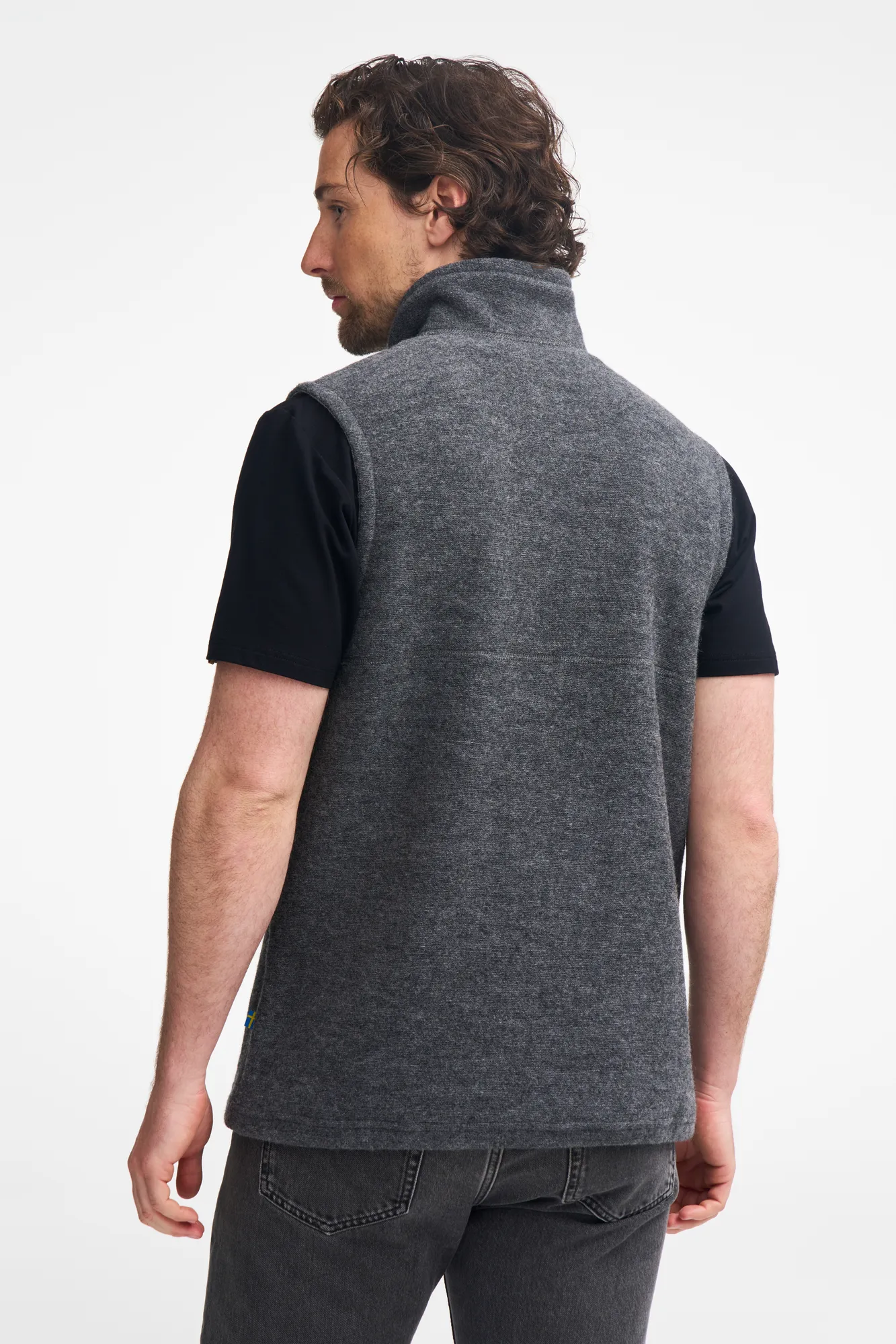 DANTE VEST, 100% FILTAD ULL  — NAVY - Image 3