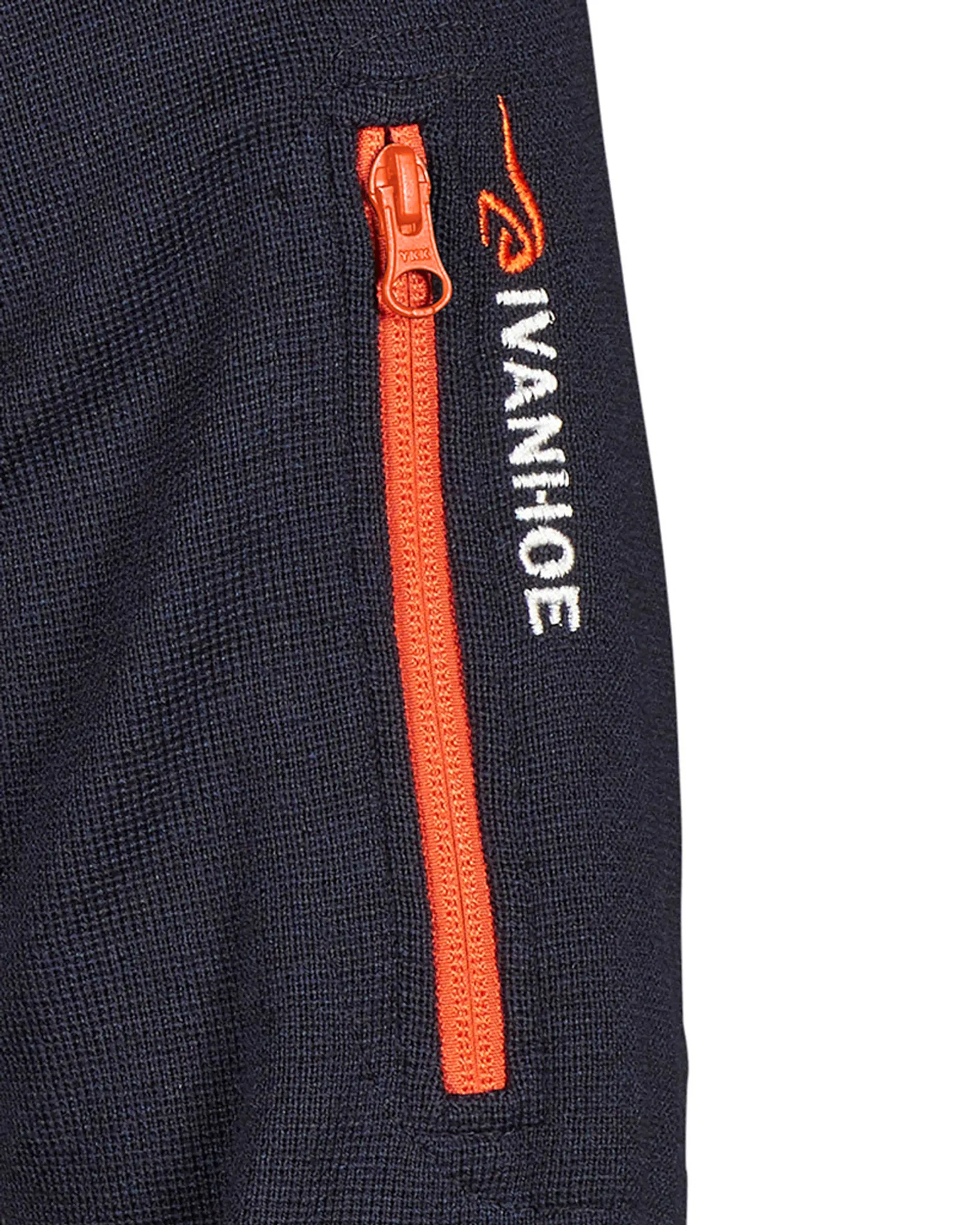 HADAR FULL ZIP WINDBREAKER, 100% EXTRA FINE MERINOULL — NAVY - Image 3