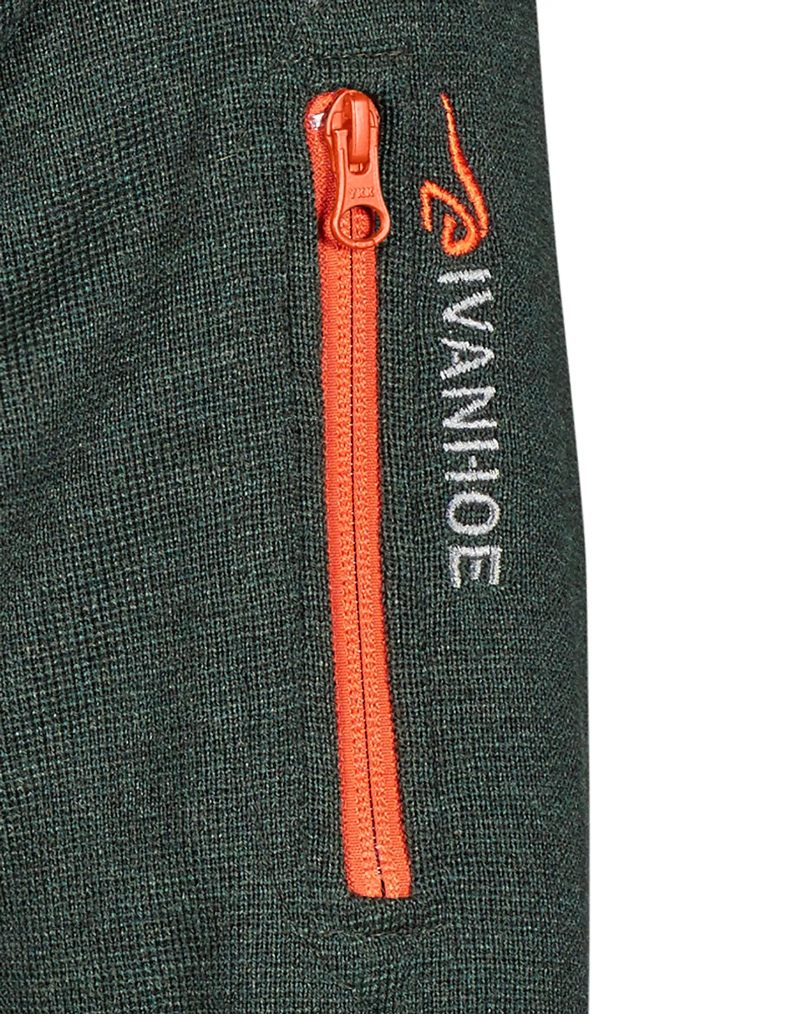 HADAR FULL ZIP WINDBREAKER, 100% EXTRA FINE MERINOULL — RIFLE GREEN - Image 3