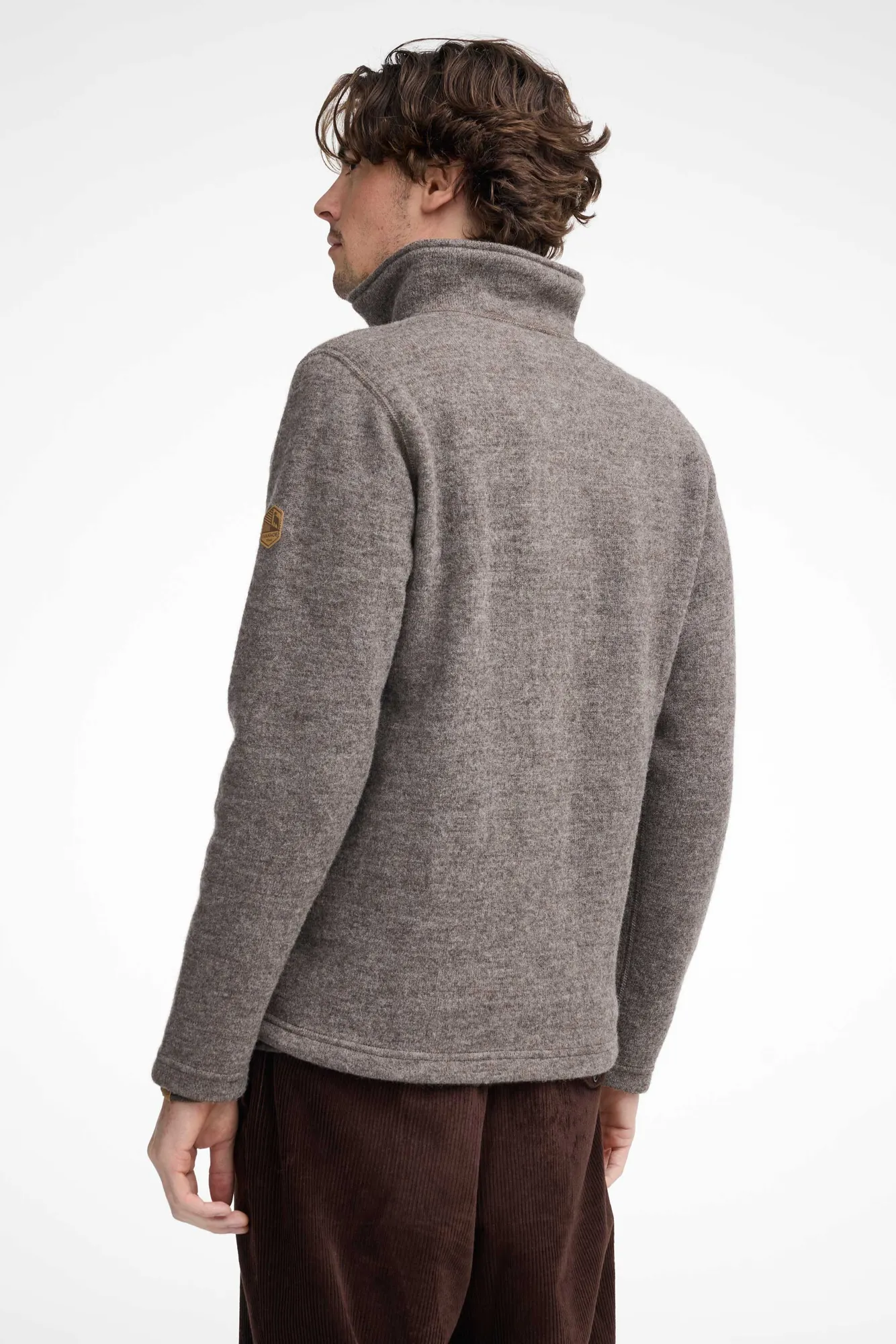 NLS SAP FULL ZIP, 100% OFÄRGAD ULL  — BIRCH - Image 3
